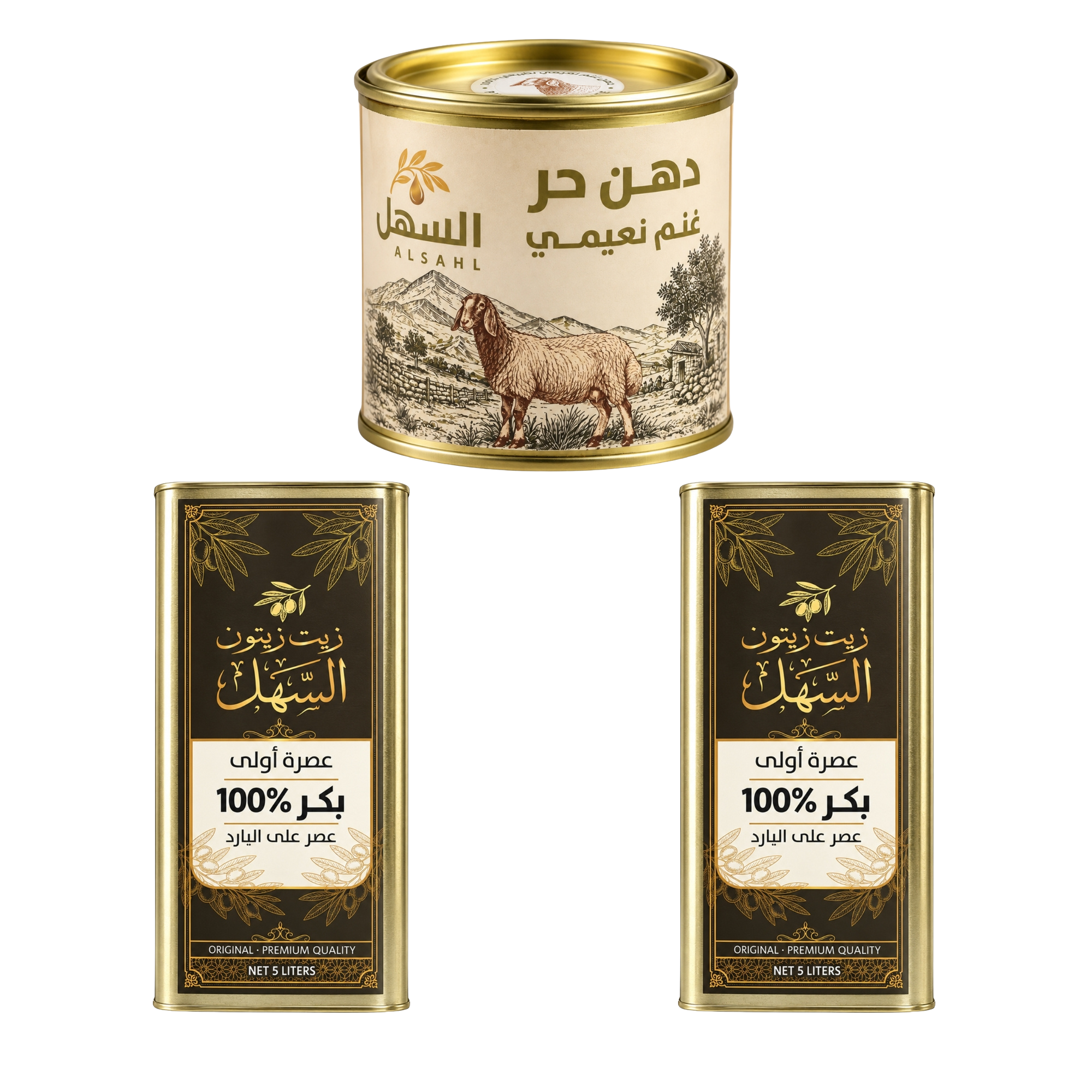 بكج زيت زيتون السهل 5 لتر مع دهن